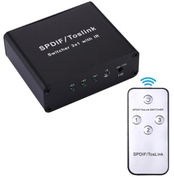 SPDIF Toslink 3-in-1 Digital to Analog Audio Decoder Switch