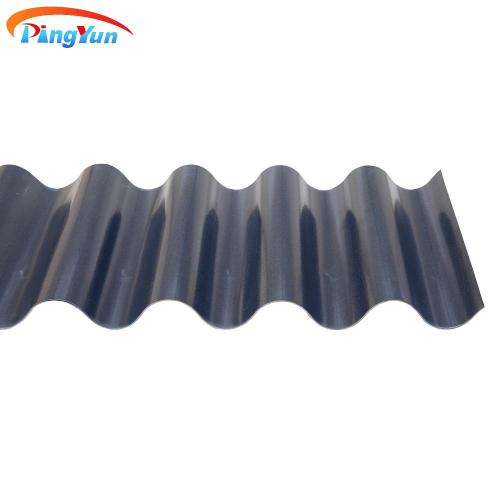 Fire proof round wave pvc upvc plastic roof sheet with ASA