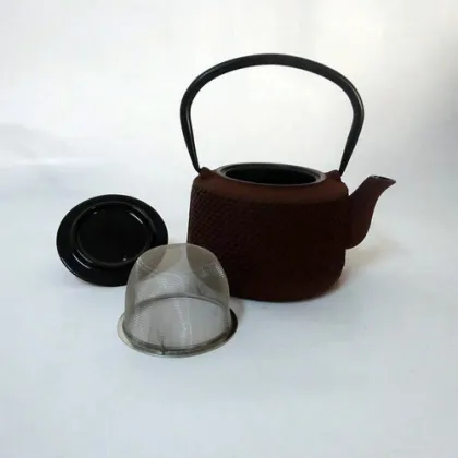 Enamel Cast Iron Teaset - Teapot/Tea Kettle