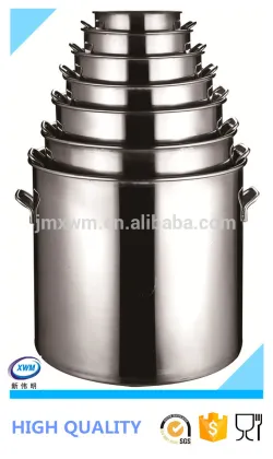 S/S soup boiler w/lid stainless steel stock pot