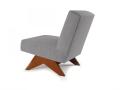 vaste houten lounge stoel Pierre Jeanneret fauteuil