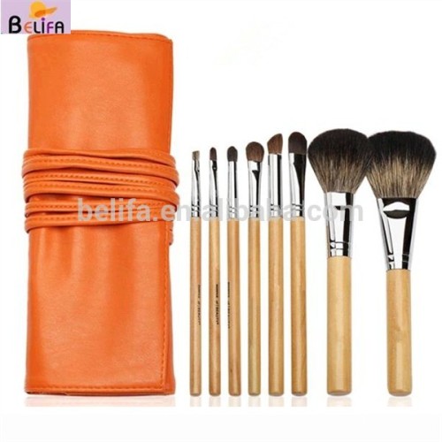 China Professional 8Pcs Makeup Brush Set tool Facial Care Cosmetic Make up Brush Set with Case