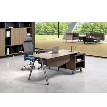 Custom Ergonomic Wooden Desk and Chair Set for Luxury CEO Office