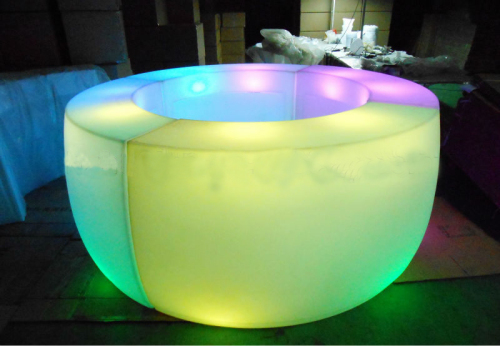 Glowing LED Restaurant Tables in Color Changing, Rechargeable
