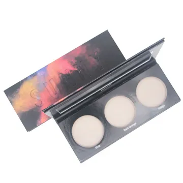 Beauty glazed powder palette cosmetic paper box