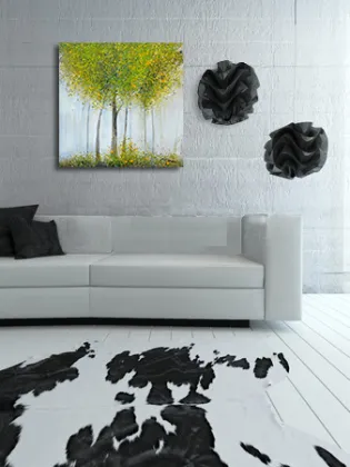 Springtime Tree Wall Art Oil Painting