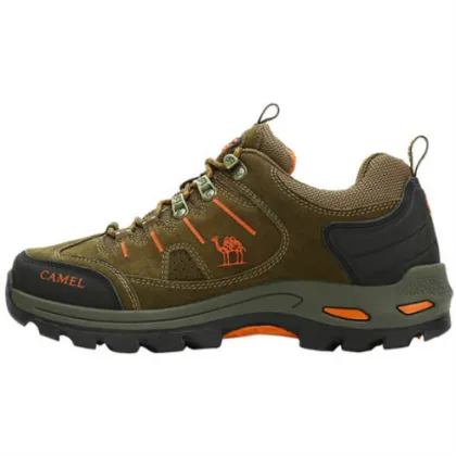 Cushioning cowhide outdoor hiking shoes