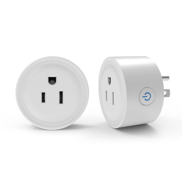 Weißer Smart Plug mit Sprachsteuerung und Fernzugriff