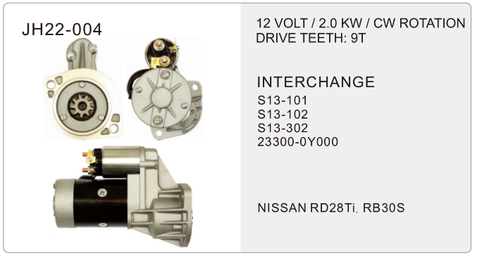 truck starter- JH22-004-X