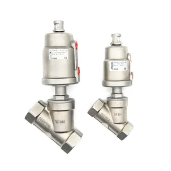 JTALV China Manufacture DN40 pneumatic angle seat valve air compressor parts for highly compressor
