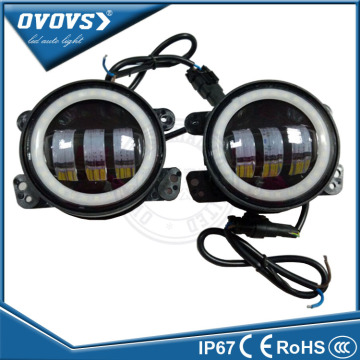OVOVS Hottest 4'' Round LED Fog Light 30W Fog Light Led Halo Rings For J-eep Wrangler JK