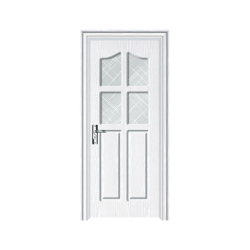 High Quality Waterproof Interior Bathroom Door with Ground Glass