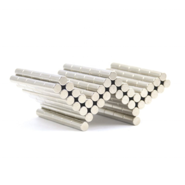 4x8 mm Nickel Plated Cylinder Neodymium Magnet - Cylindrical Round NdFeB Magnetic Material