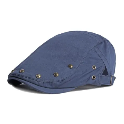 Spring & Summer Men's & Women's Riveted Caps: Performance, Hip Hop Berets, Thins, Styles, Backwear, Casual Hats, Youth Fashion