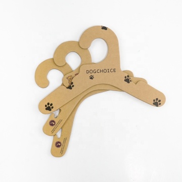 Custom Clothes Printing on Recycled Kraft Paper Cardboard Hangers for Home