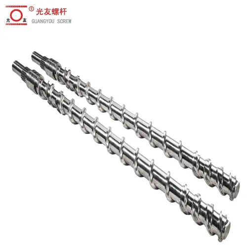 Precision-machined goma screw at bariles extruder