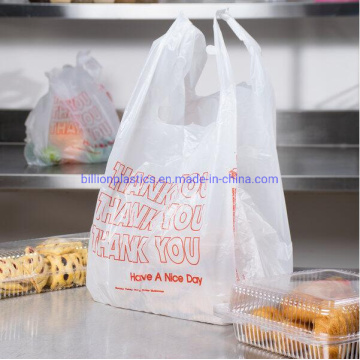 Environmentally Friendly Heavy Duty LDPE HDPE Vest Carrier Plastic Bags