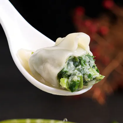 Handmade Pork and Vegetable Artisanal Large Wontons