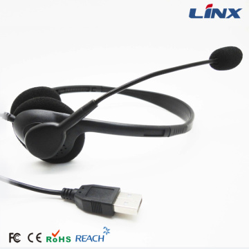 Casque USB de jeu OEM avec microphones pour Skype