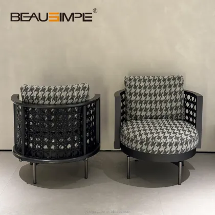 Modern Wooden Swivel Chair