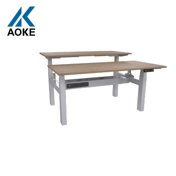 Electric Standing Desk with Dual Motors: Adjustable Height Corner Office Workstation and Screen Included