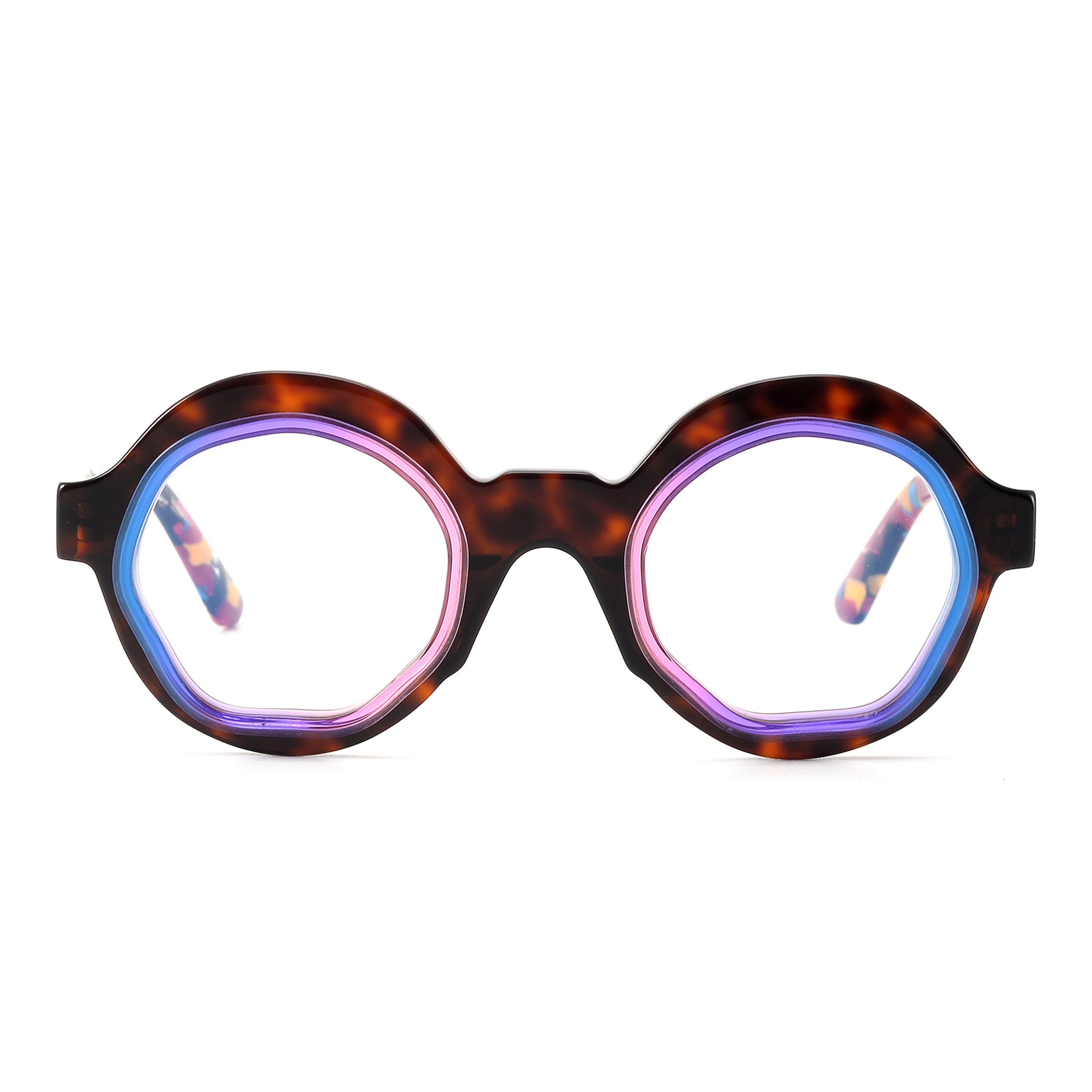 Colored Round Lamination Acetate Glasses