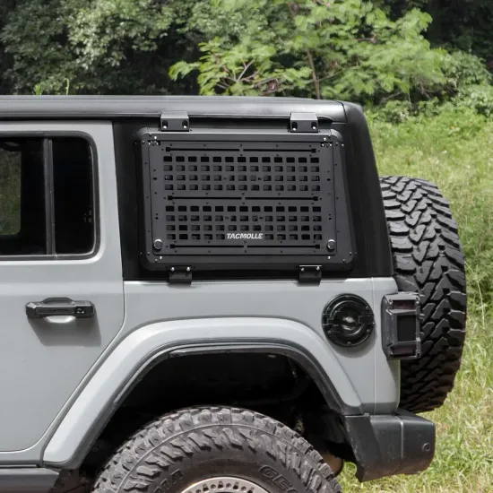 Tactical Aluminum Side Window Expansion Panel for Jeep Wrangler JL