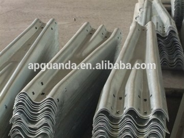 Galvanised steel guardrail, C type post, U post