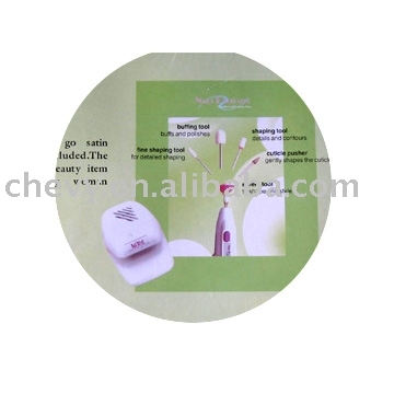 Nail decorator with dryer machine set