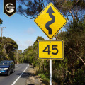 Benutzerdefinierte Straßenschild steht Straßenarbeit voraus Zeichen