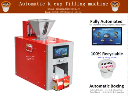 hotselling fully k-cup automated combination filling & boxing machine/ single serve k-cup filling & sealing & boxing /packing
