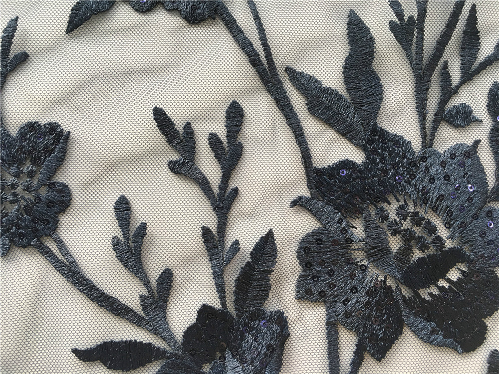 Pink Embroidery Fabric