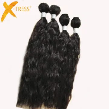 wholesale synthetic  hair weaving natural straight hair base color Cheap synthetic hair extension