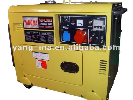 yanmar style portable electric 5kw small silent diesel generator