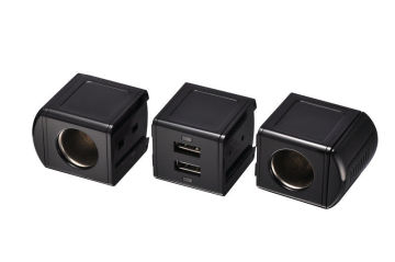 Custom 72w 5v Dc 2.1 A Multi - Socket 5 Ports Car Socket Splitter For Smartphone, Gps
