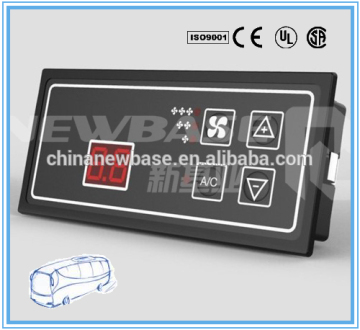 IP43 vehicle mobile air conditioner control panel for car