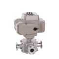 Bore elétrico higiênico encapsulado 3way Ball Valve