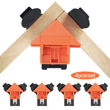 4PCS 90 Degree Craft Angle Clamps for Woodworking and Cabinet Making