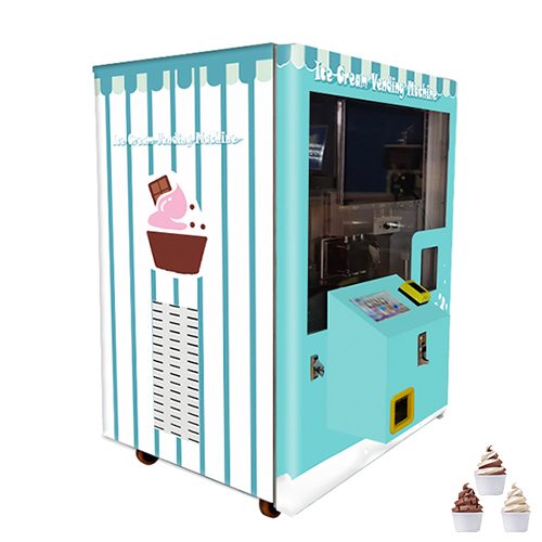 Coin Operated Ice Cream Vending Machine, High Quality Coin Operated Ice