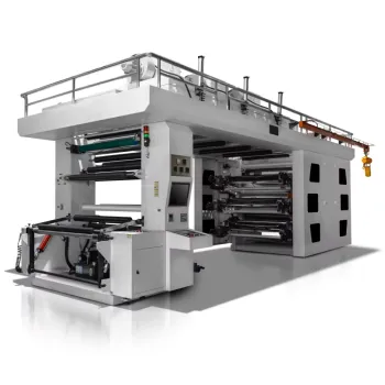 High Speed Central Drum 6 Color Flexographic Printing Machine - Lisheng Paper Flexo Printer