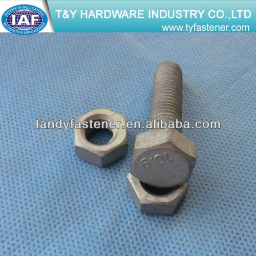 CLASS10.9 Galvanized Bolt And Nut top quality