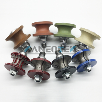 KANEOTEK CNC Gas Bullnose Router Bit Set for Stone Granite Marble Edge Profiling