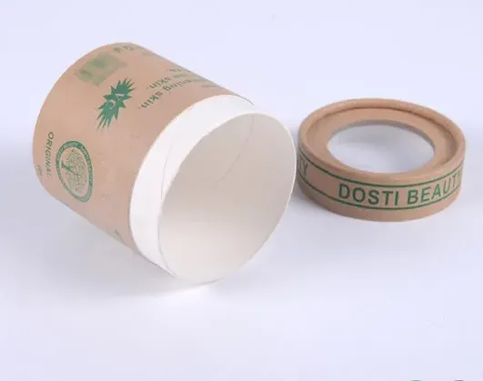 Kraft Paper Tube With Round PVC Window