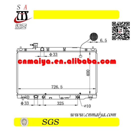 radiator of car for 19010-RZA-901
