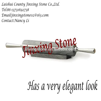 Marble Rolling Pin with S/S Handles & Marble Cradle Base