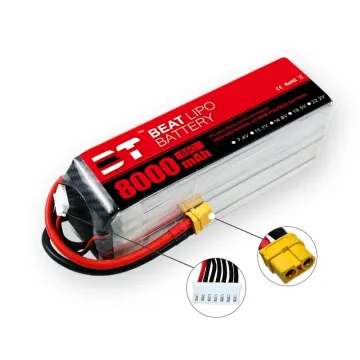 8000mAh 6S 65C LiPo Battery for FPV Drones and Airplanes