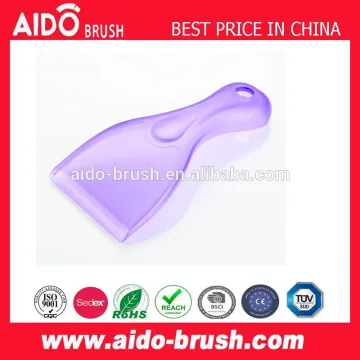 Plastic ice scraper brush