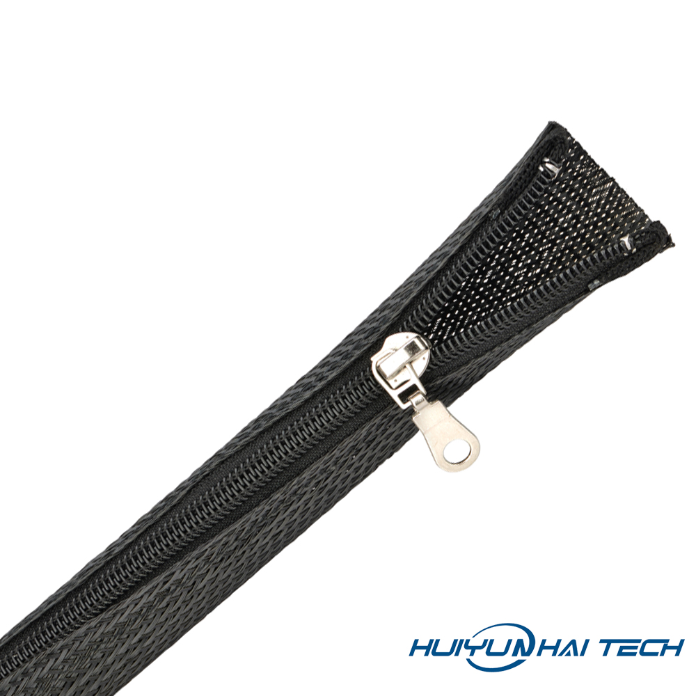 Multi-purpose zipper type braided sleeve