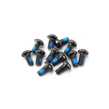 Black zinc plum pan head machine screw