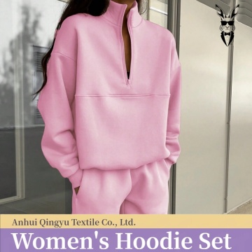 Ensemble sweat-shirt relaxant pour femme avec pantalon assorti